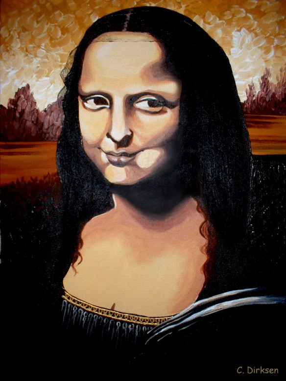Mona Lisa grin