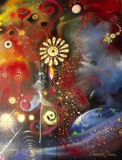 Escapism - Rock Art Painted to Radiohead by Cherie Roe Dirksen