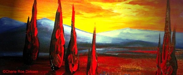 blog header red landscape