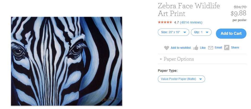 Zebra Poster