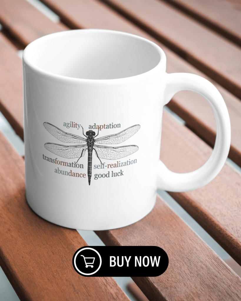 Dragonfly Totem Mug $18